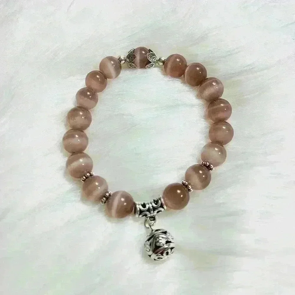 Purple Quartz Handmade Crystal Bracelet